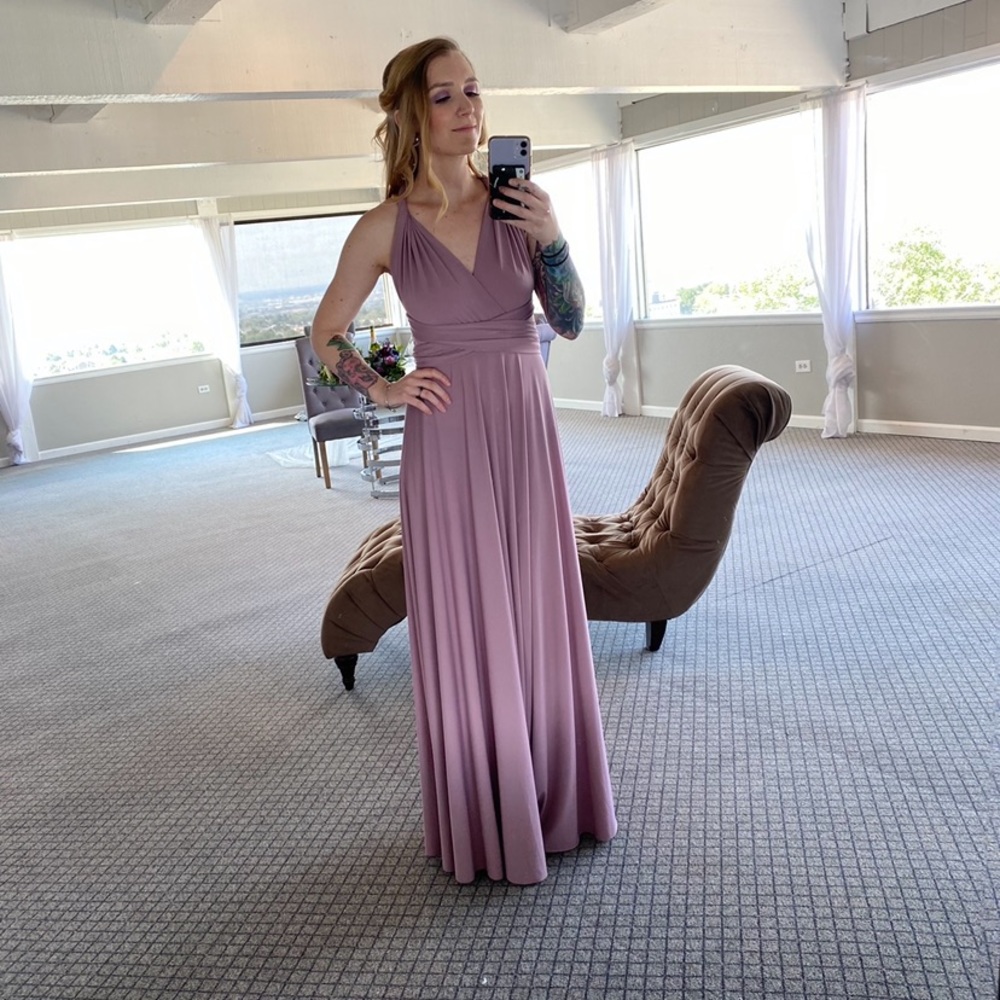 lilac bridesmaid formal dress